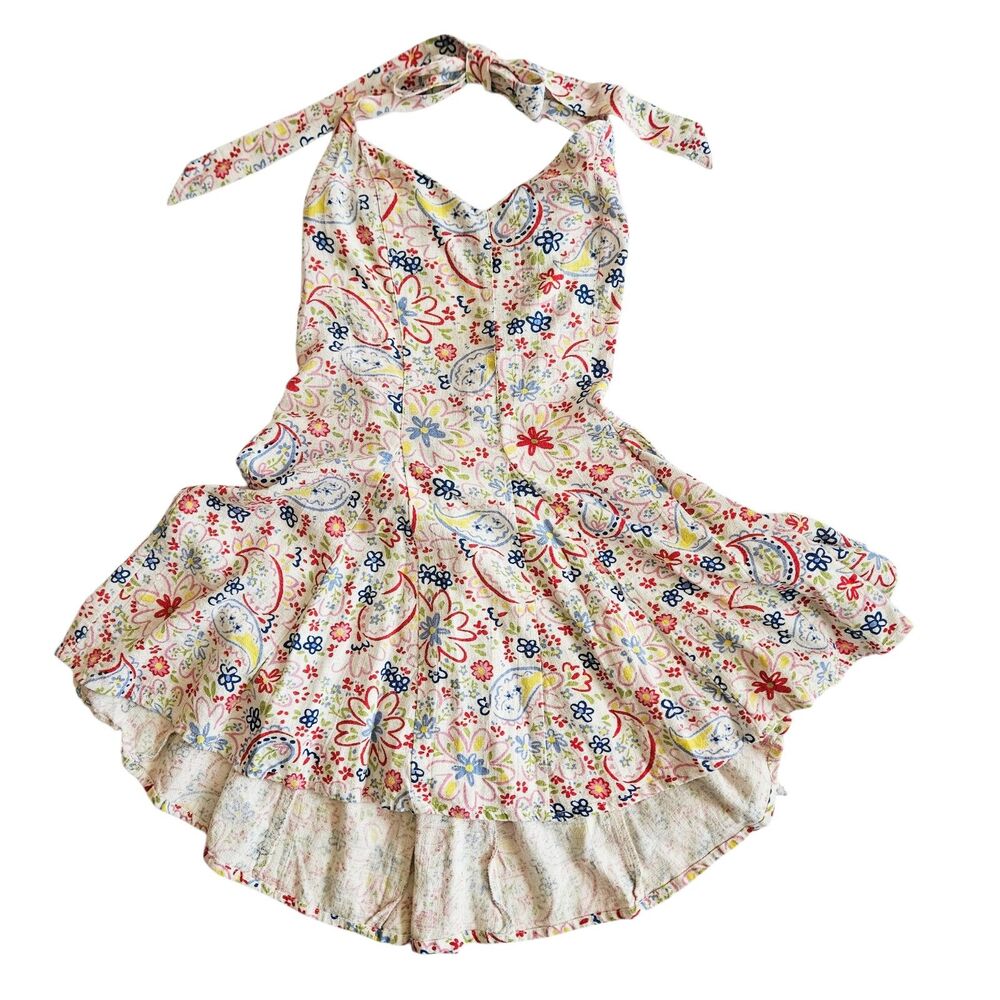 Flirty Mini Halter Sundress Size Small - Cisos Design